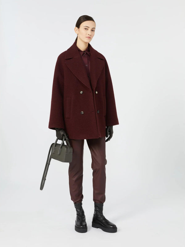 Cappotto caban doppiopetto - BORDEAUX MAXMARA MM
