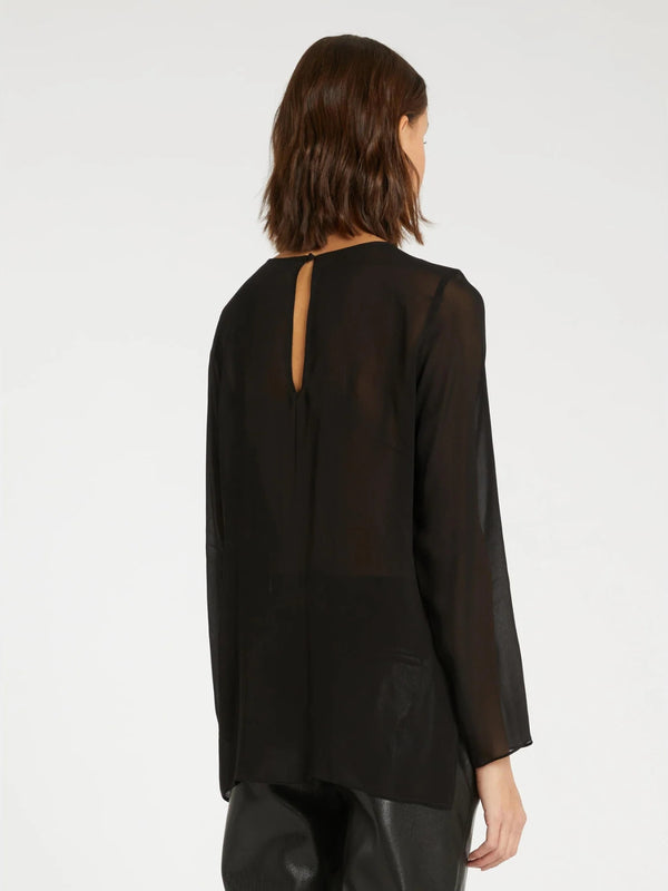 Camicia georgette di viscosa