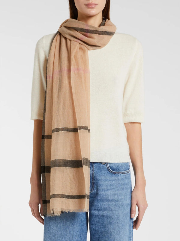 Stola in lana e lurex - CAMMELLO MARELLA
