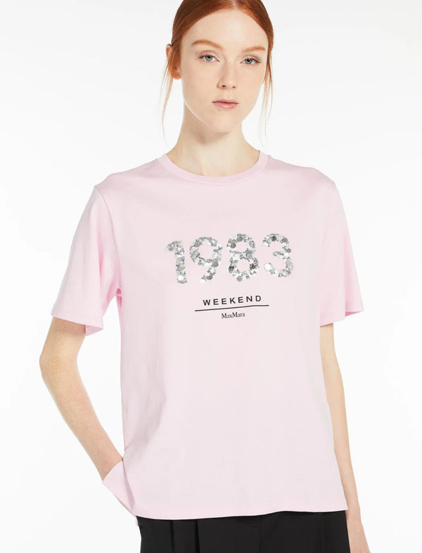 T-shirt in jersey con stampa  WEEKEND MAXMARA