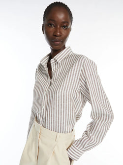 Camicia in lino a righe WEEKEND MAXMARA