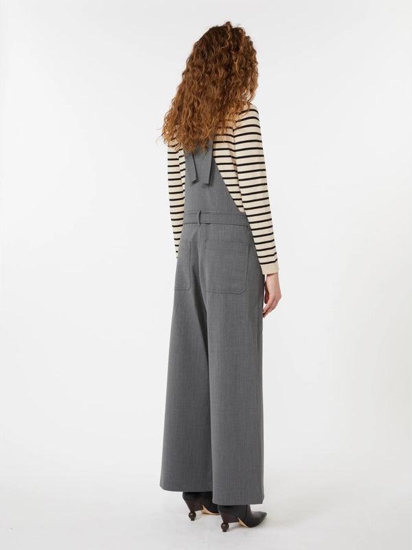 Salopette in gabardina di lana - GRIGIO SCURO WEEKEND MAXMARA