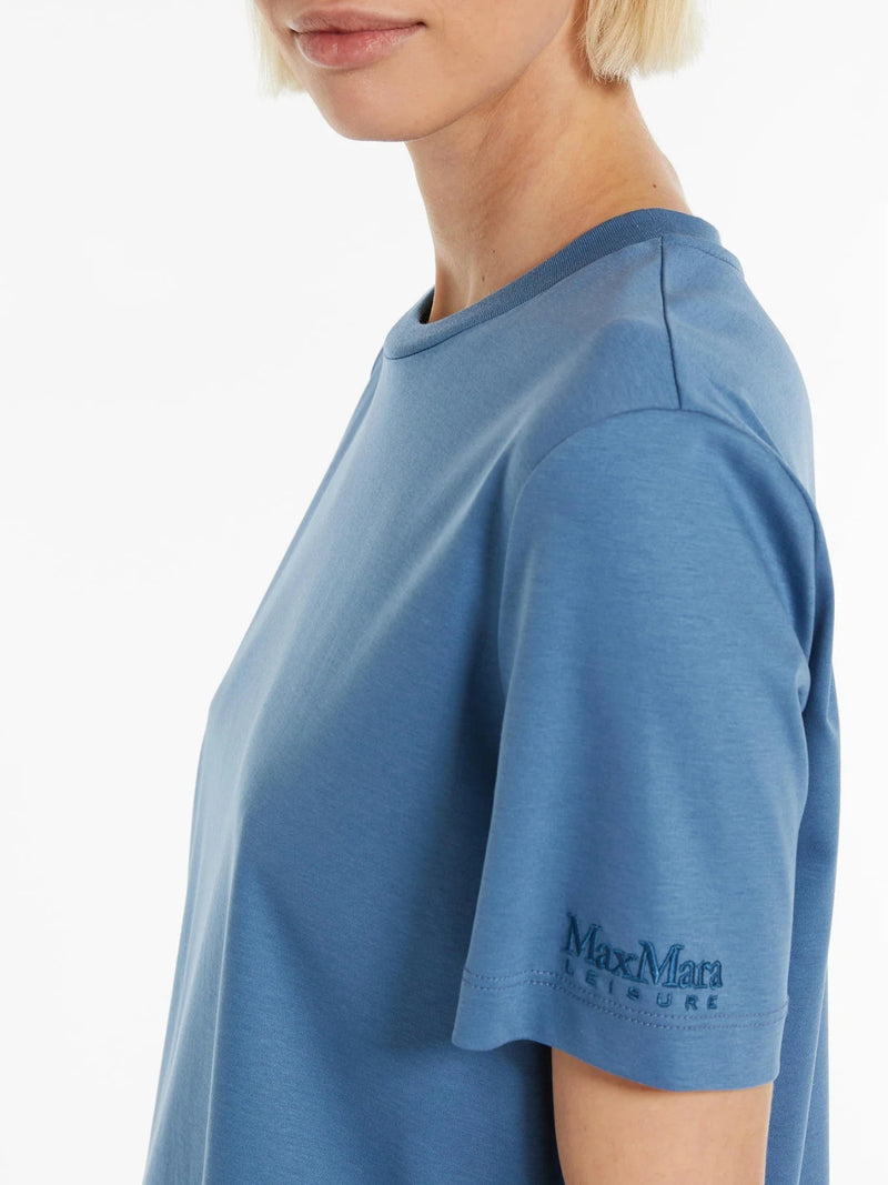 T-shirt slim in cotone e modal maxmara leisure