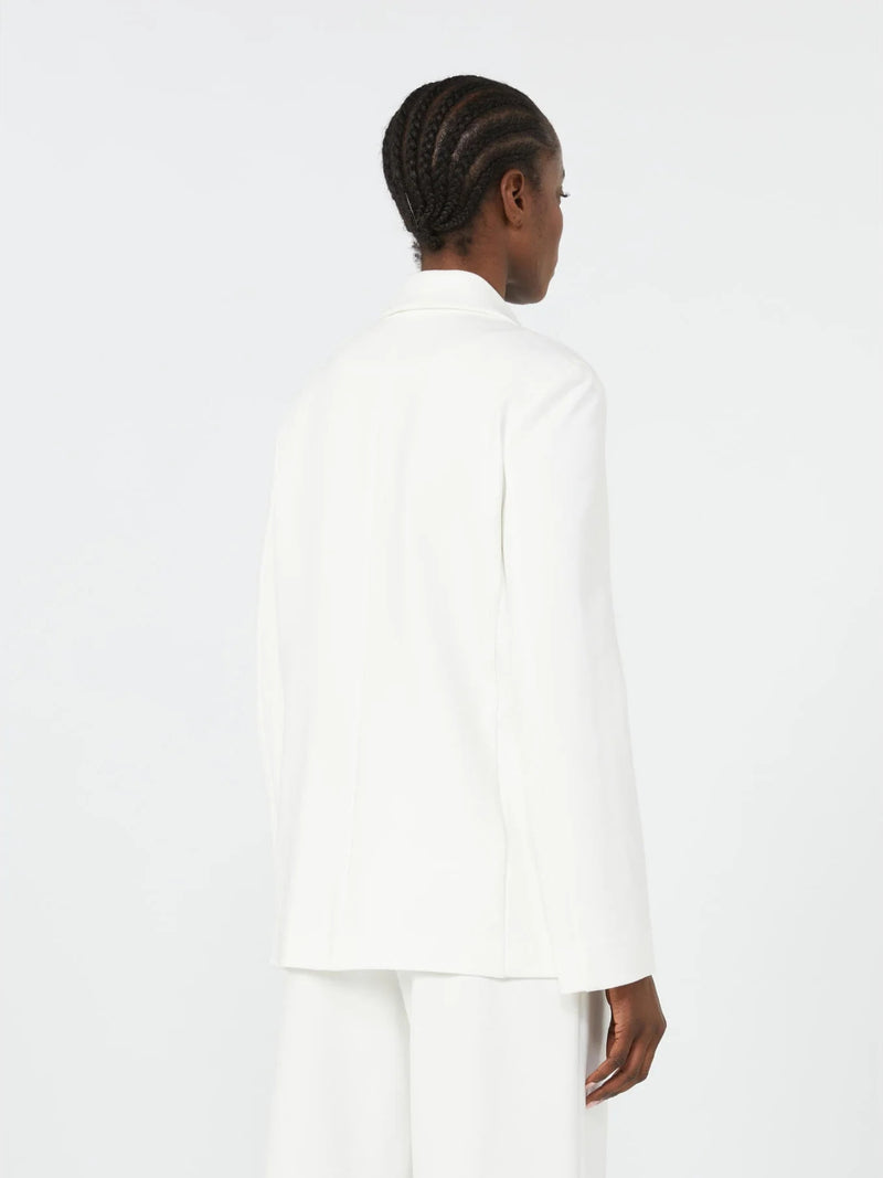 Blazer doppiopetto in jersey di viscosa - BIANCO MaxMara MM