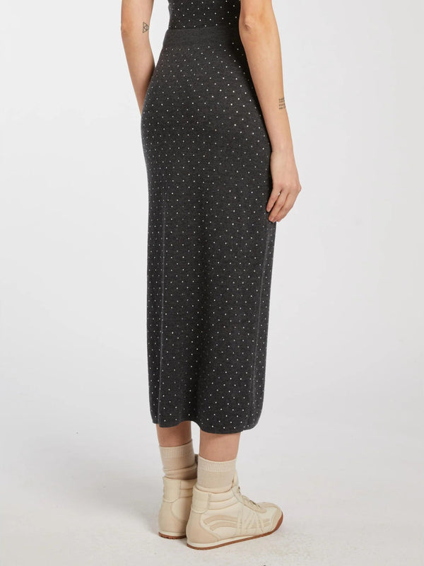 Gonna in pura lana extrafine - ANTRACITE MARELLA MONOCHROME