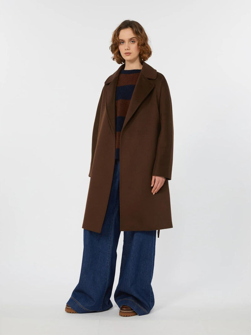 Cappotto a vestaglia in lana - CIOCCOLATO WEEKEND MAXMARA