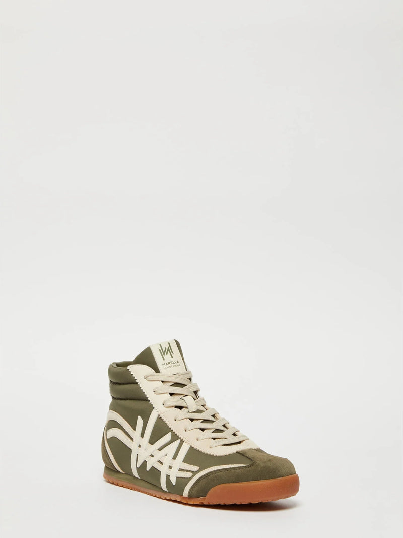 Sneaker alta - VERDE OLIVA MARELLA MONOCHROME