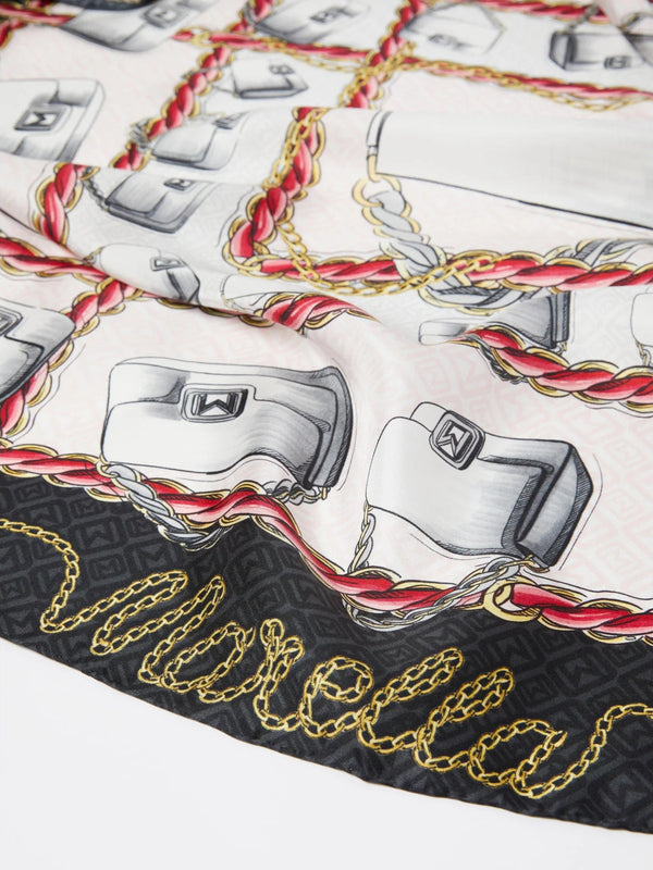 Foulard in twill - ROSSO MARELLA