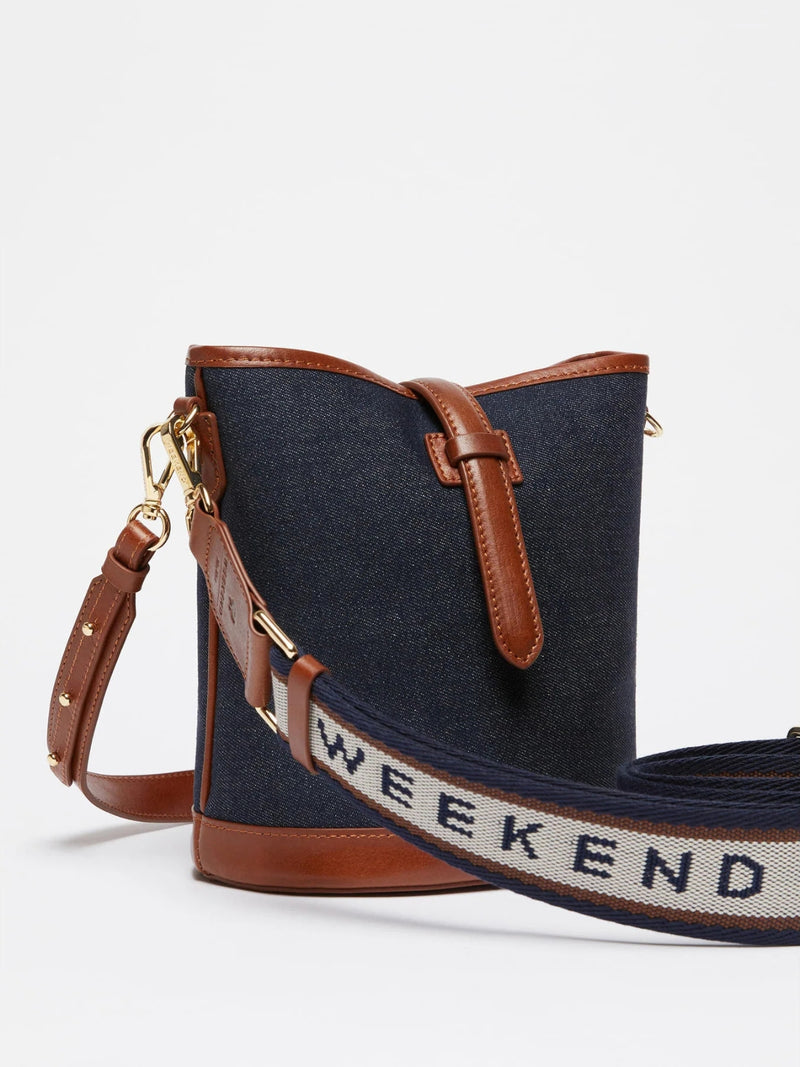 Borsa a secchiello piccolo in denim WEEKEND MAXMARA