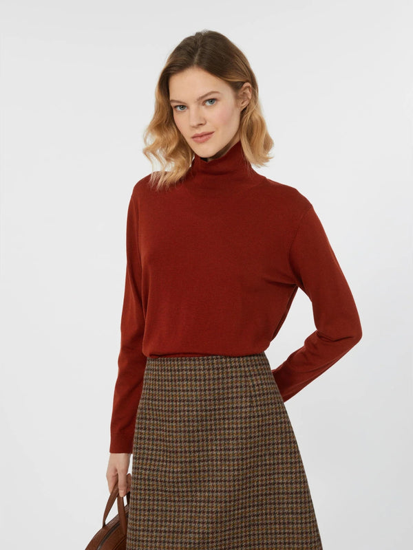 Dolcevita in filato di seta e lana - ROSSO BACCA WEEKEND MAXMARA