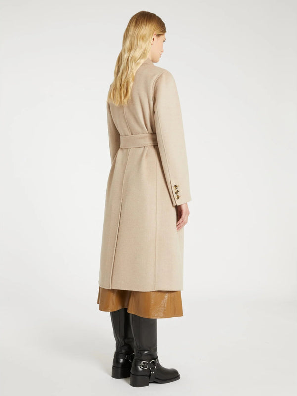 Cappotto doppio petto in pura lana - SALVIA MARELLA