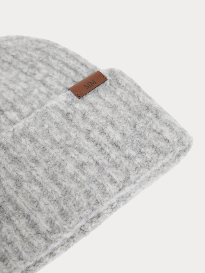 Berretto in filato di mista lana cardata - GRIGIO CHIARO MAXMARA MM