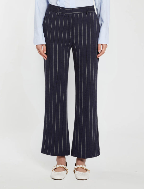 Pantalone in tessuto natté - Blu marella
