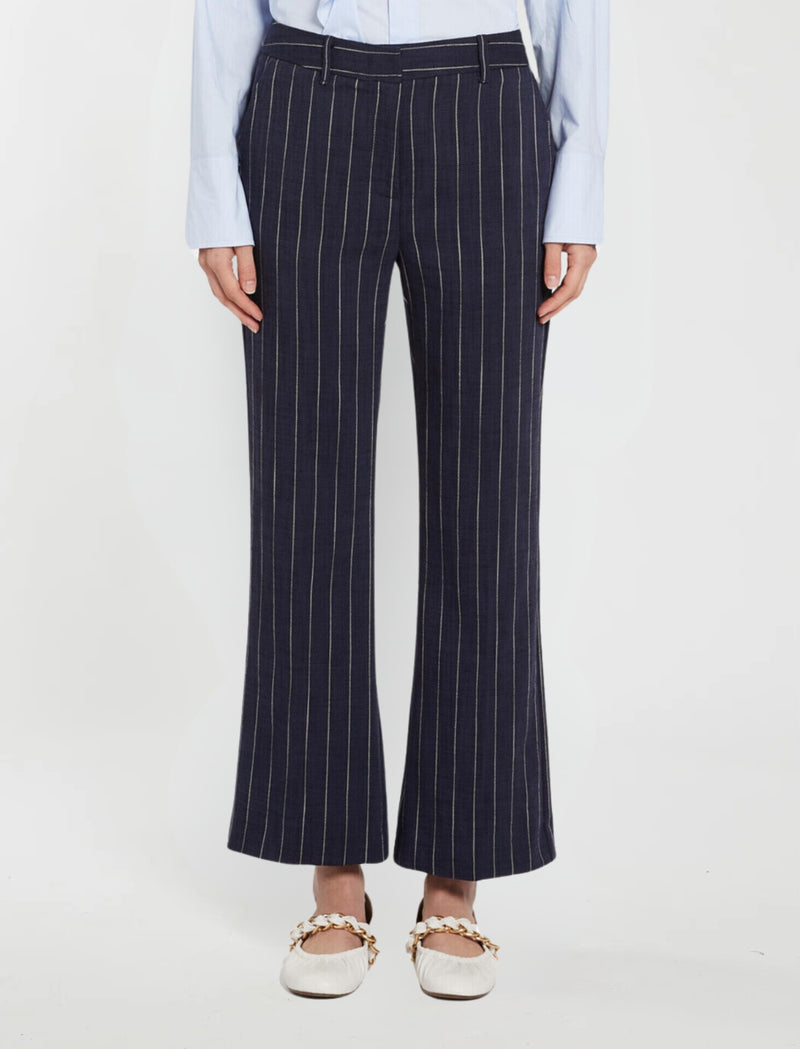 Pantalone in tessuto natté - Blu marella