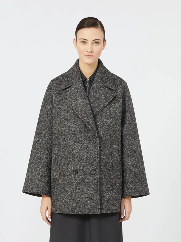 Cappotto caban doppiopetto - GRIGIO SCURO MAXMARA MM