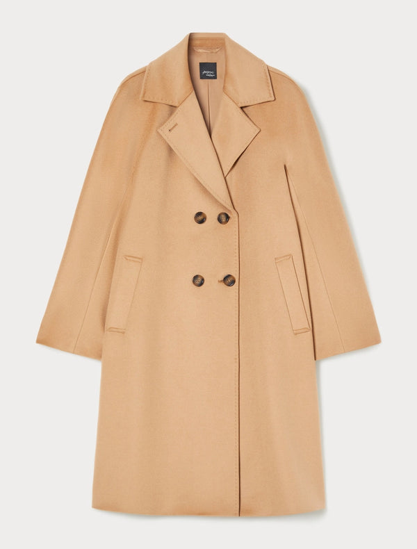 Cappotto in drap di pura lana - BEIGE PERSONA BY MARINA RINALDI