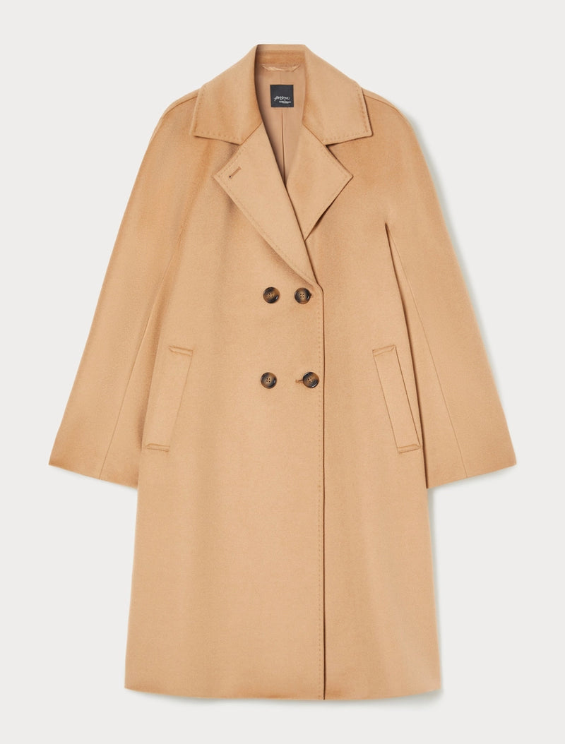 Cappotto in drap di pura lana - BEIGE PERSONA BY MARINA RINALDI
