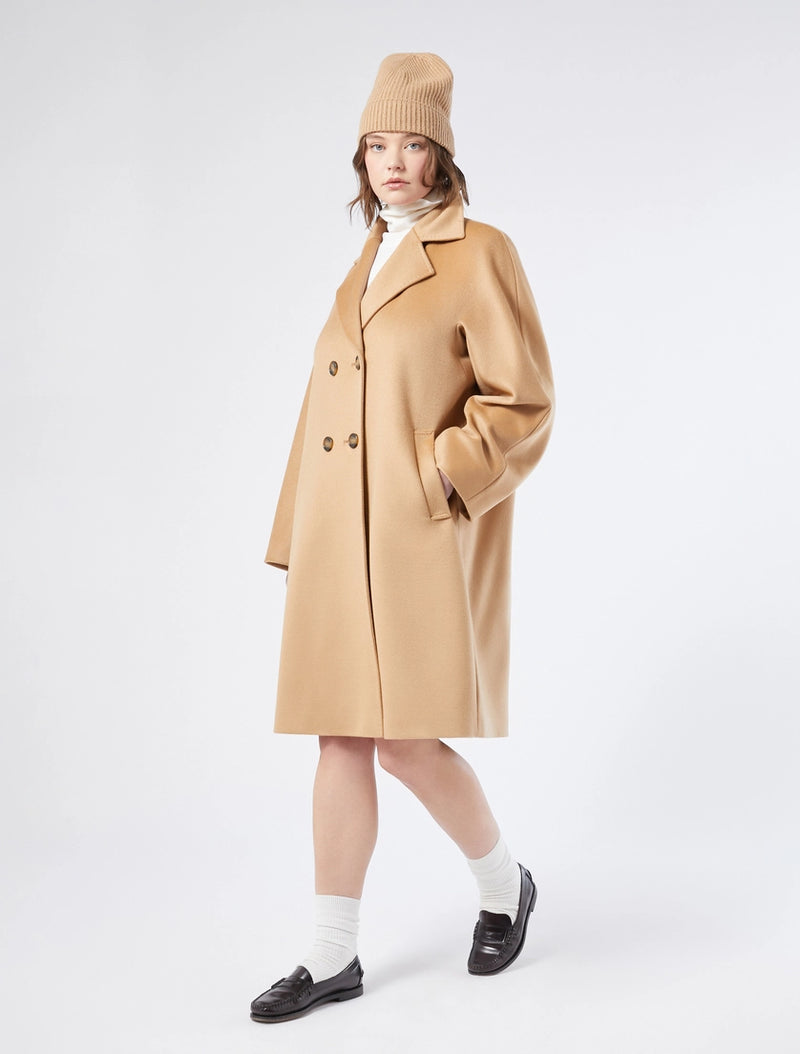 Cappotto in drap di pura lana - BEIGE PERSONA BY MARINA RINALDI