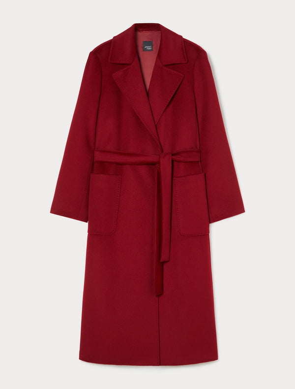 Cappotto in drap di pura lana - BORDEAUX PERSONA BY MARINA RINALDI