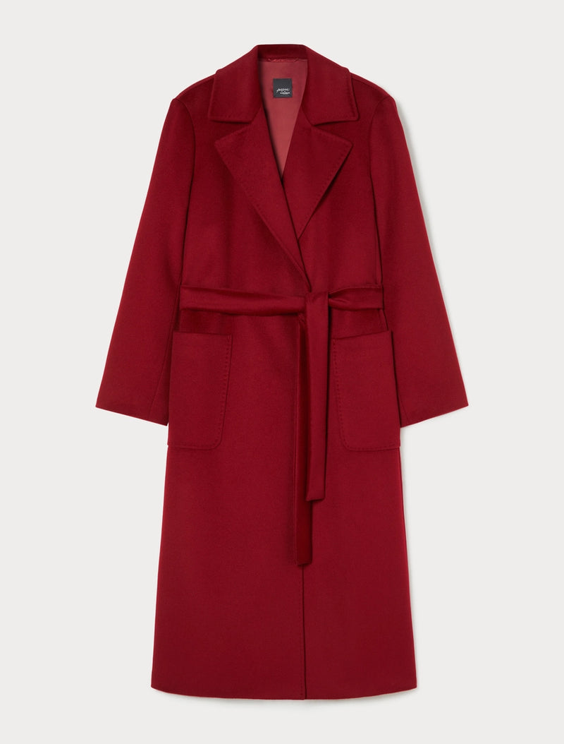 Cappotto in drap di pura lana - BORDEAUX PERSONA BY MARINA RINALDI