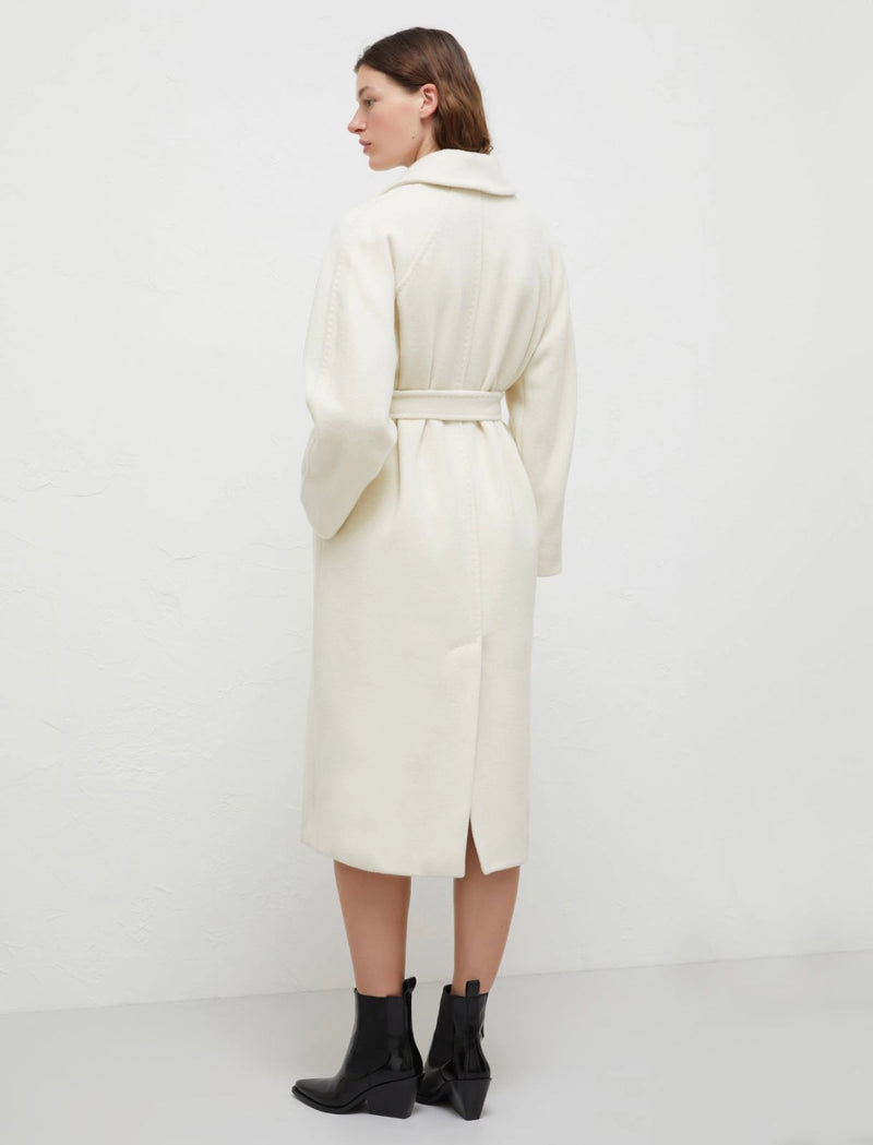 Cappotto con cintura marella