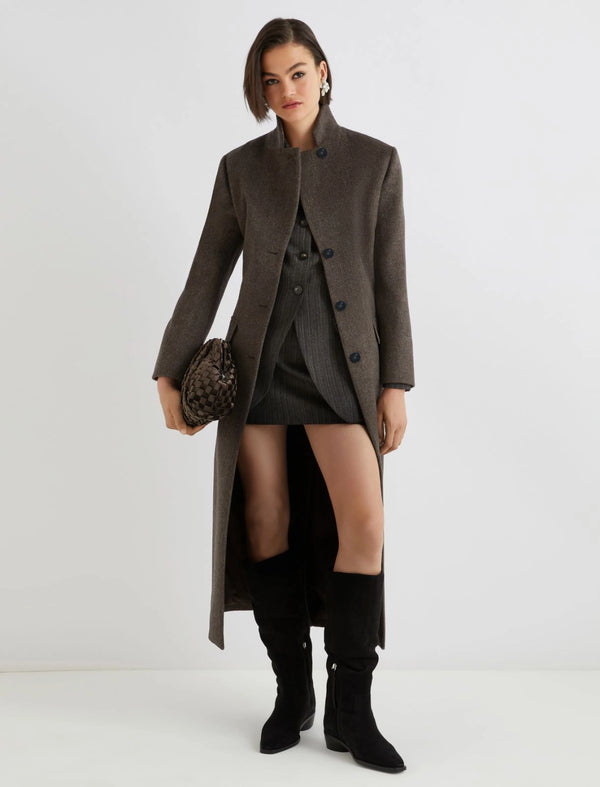 Cappotto monopetto - MARRONE MARELLA