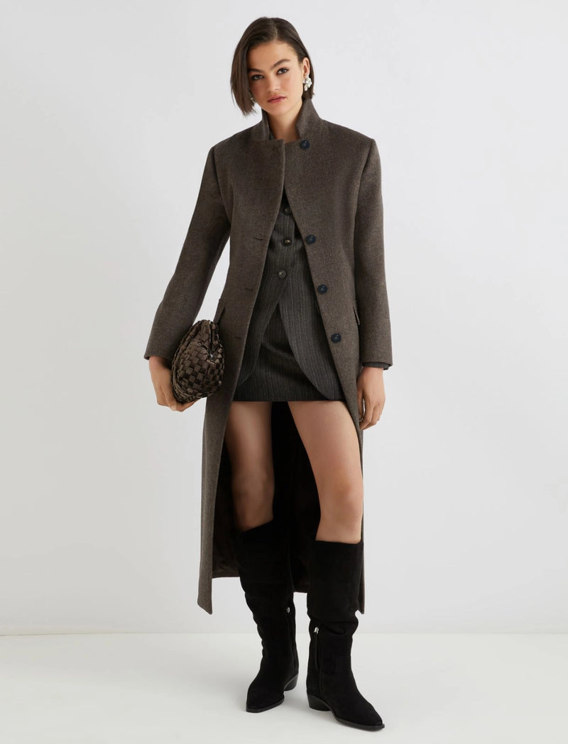 Cappotto monopetto - MARRONE MARELLA
