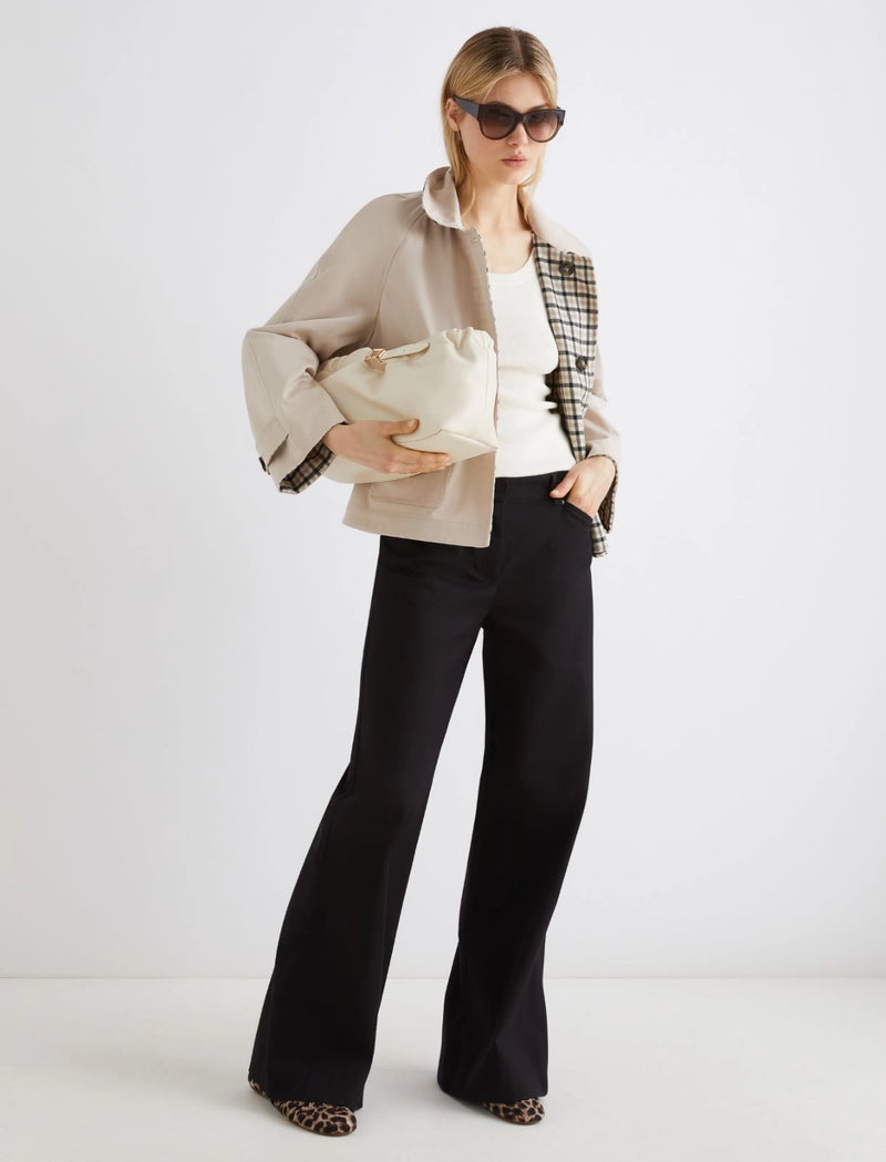 Trench corto in gabardina stretch - CORDA MARELLA