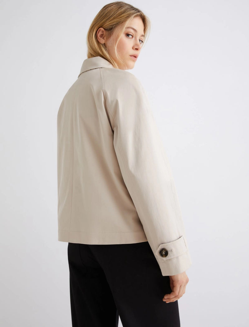 Trench corto in gabardina stretch - CORDA MARELLA