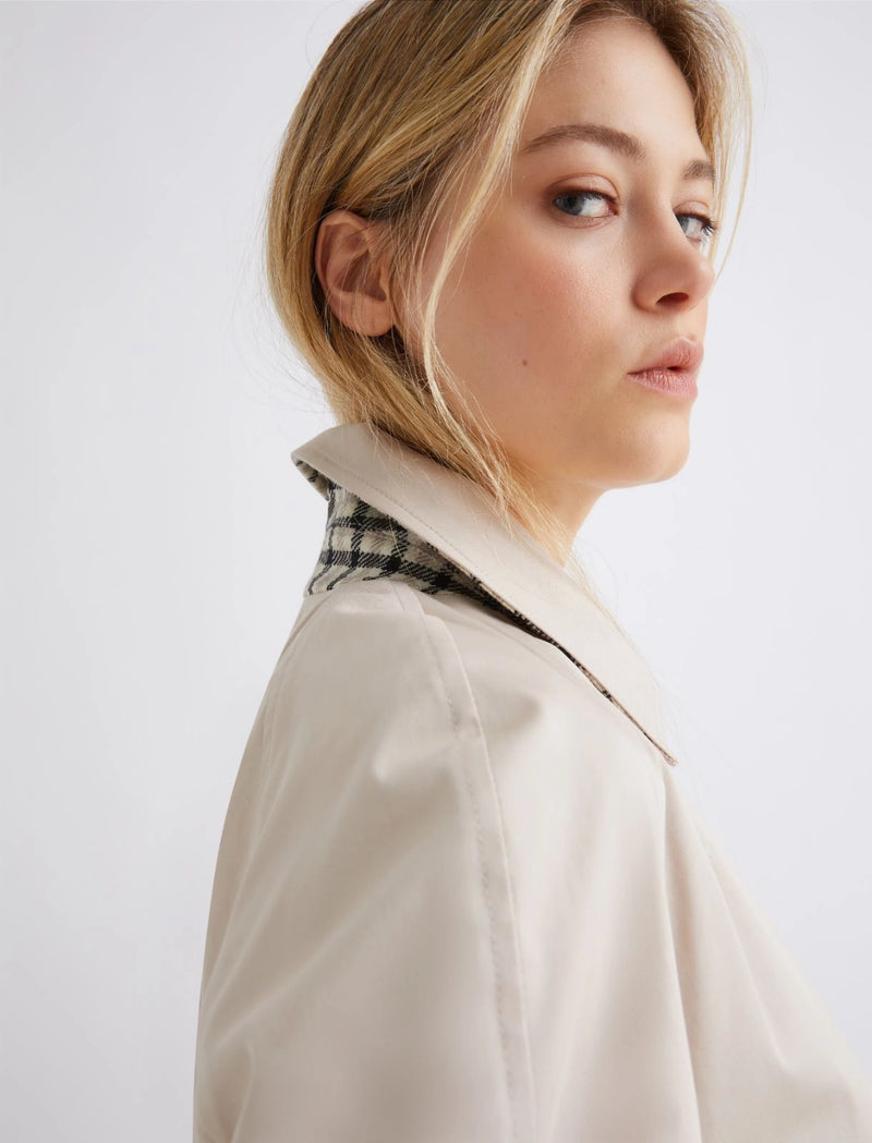 Trench corto in gabardina stretch - CORDA MARELLA