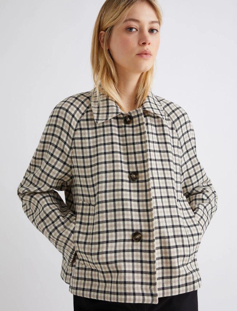 Trench corto in gabardina stretch - CORDA MARELLA