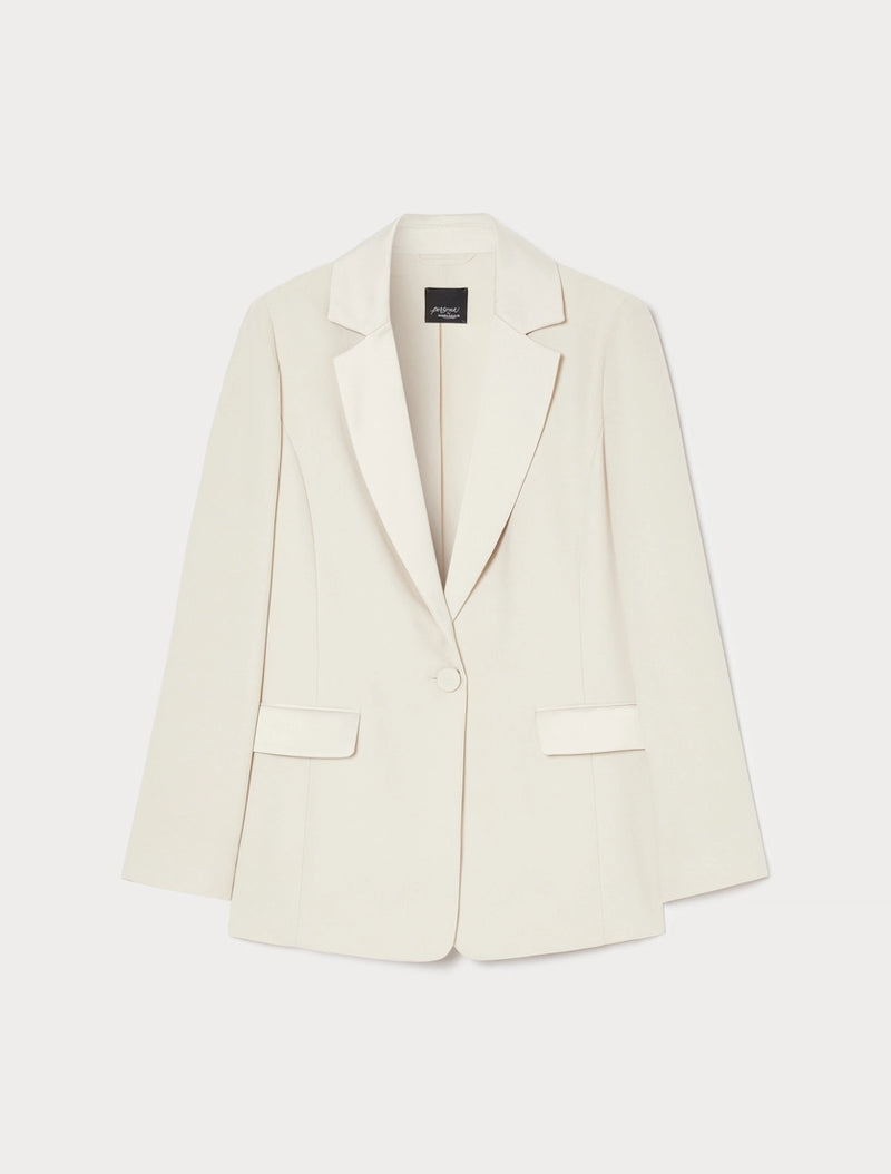 Giacca blazer in crêpe envers satin PERSONA BY MARINA RINALDI