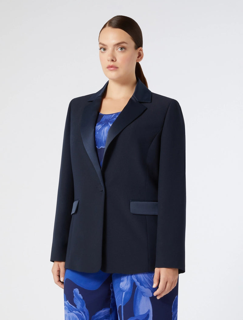 Giacca blazer in crêpe envers satin PERSONA BY MARINA RINALDI