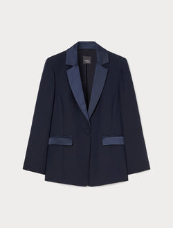 Giacca blazer in crêpe envers satin PERSONA BY MARINA RINALDI