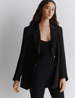 Blazer in tessuto crinkle - Nero MARELLA Monochrome