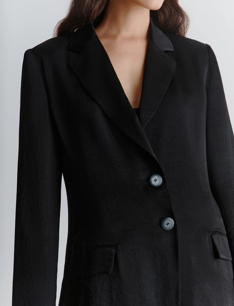 Blazer in tessuto crinkle - Nero MARELLA Monochrome