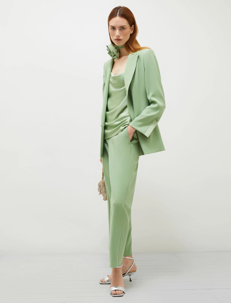 Blazer in cady crêpe - Verde Marella