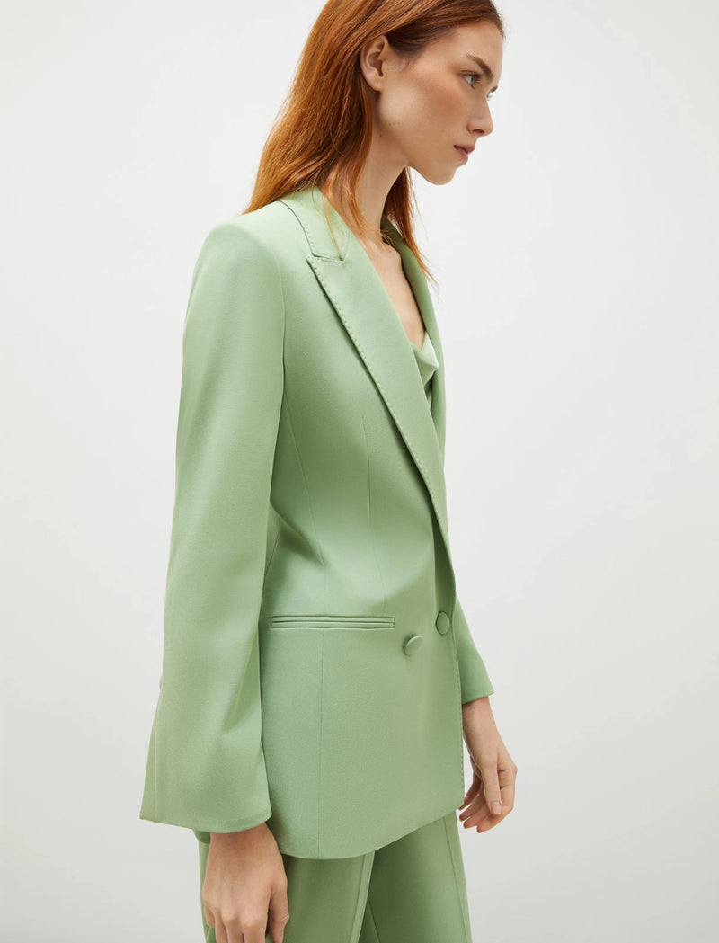 Blazer in cady crêpe - Verde Marella