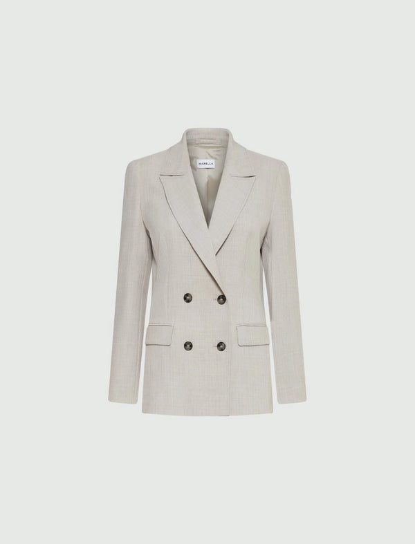 Blazer lungo mélange - Sabbia MARELLA