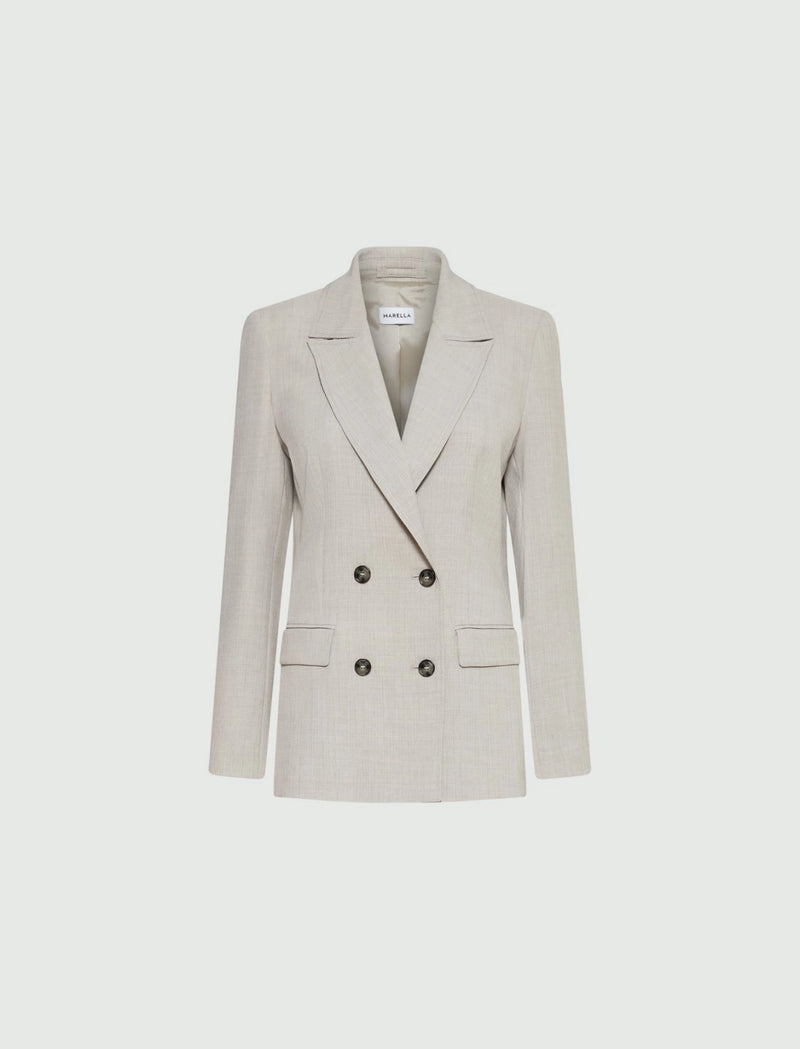 Blazer lungo mélange - Sabbia MARELLA