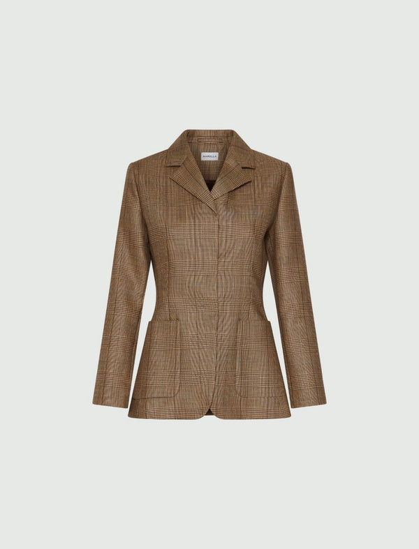 Giacca aderente in lana - MIELE MARELLA