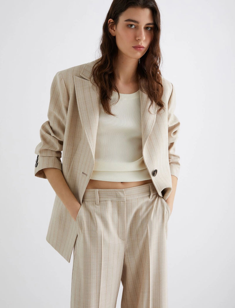 Blazer in tela stretch - ECRU` MARELLA
