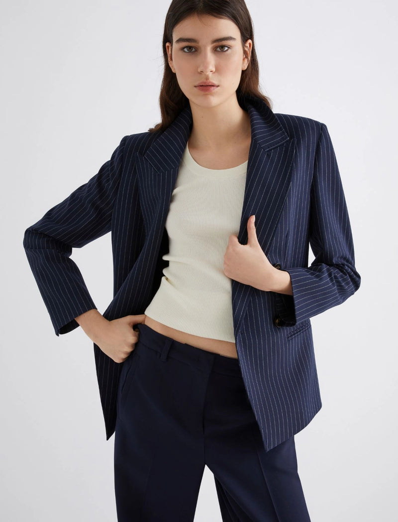 Blazer in tela stretch - BLU MARELLA