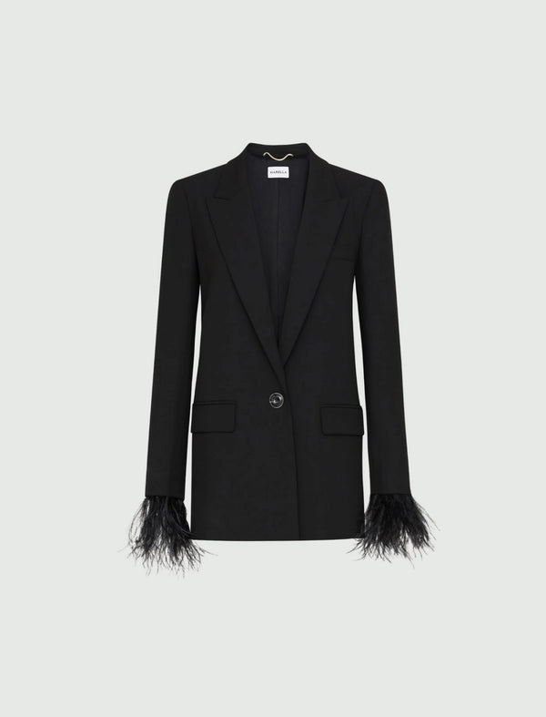 Blazer con piume MARELLA