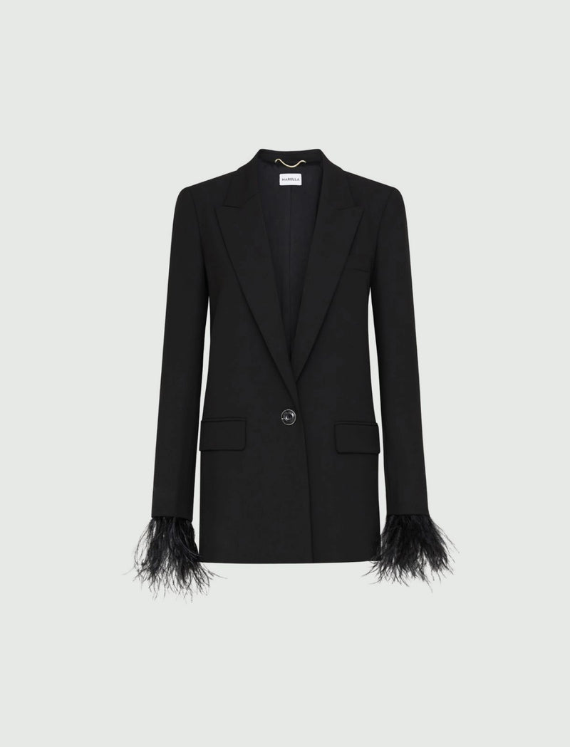 Blazer con piume MARELLA