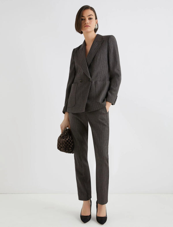 Blazer doppiopetto in pura lana - MARRONE MARELLA