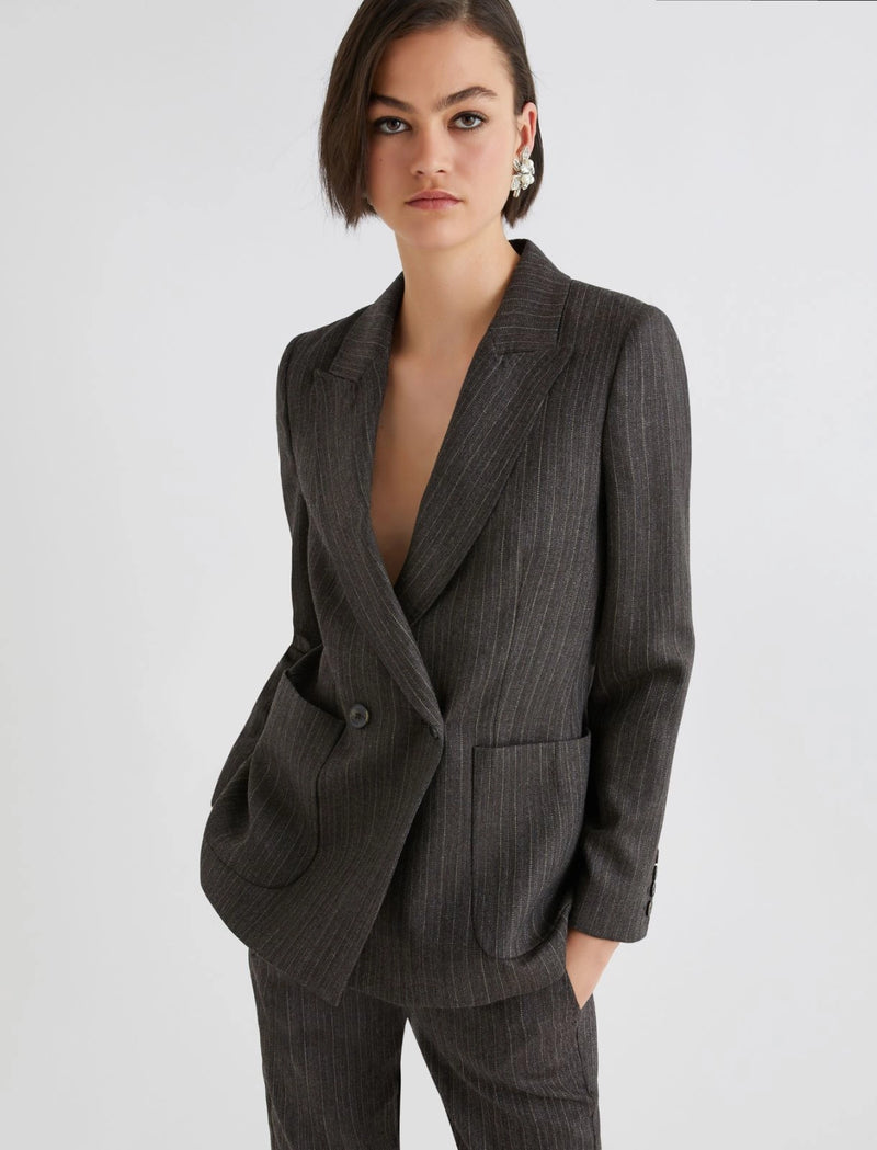 Blazer doppiopetto in pura lana - MARRONE MARELLA