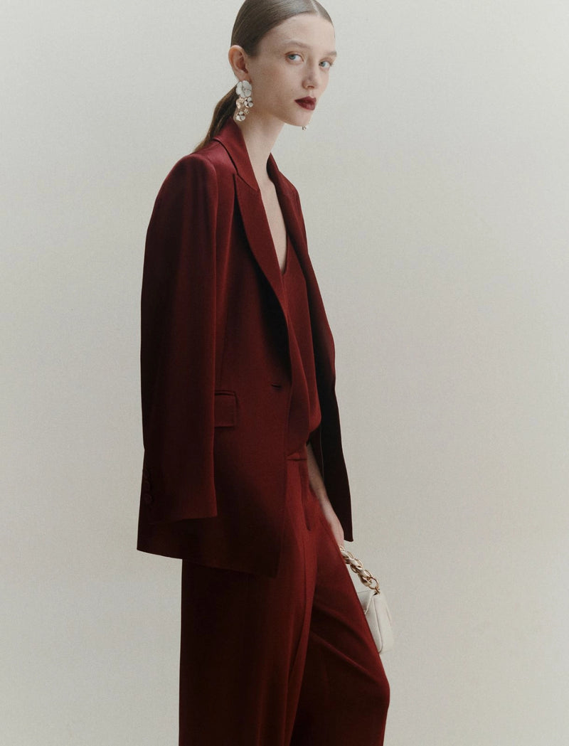 Giacca in satin - BORDEAUX MARELLA