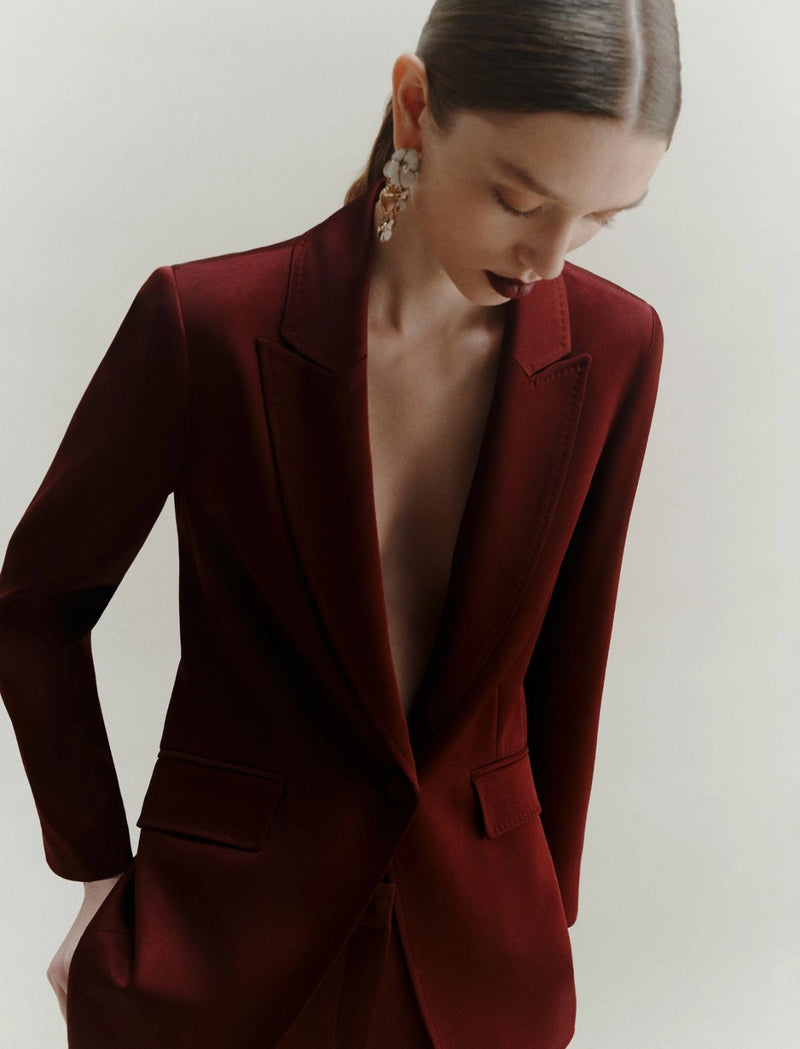 Giacca in satin - BORDEAUX MARELLA
