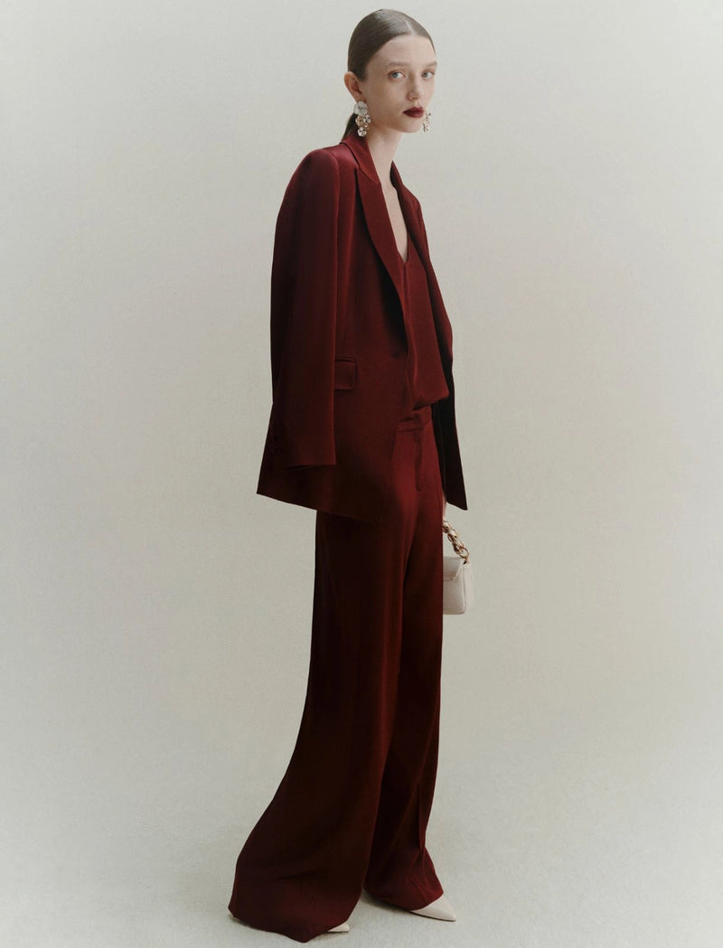 Giacca in satin - BORDEAUX MARELLA